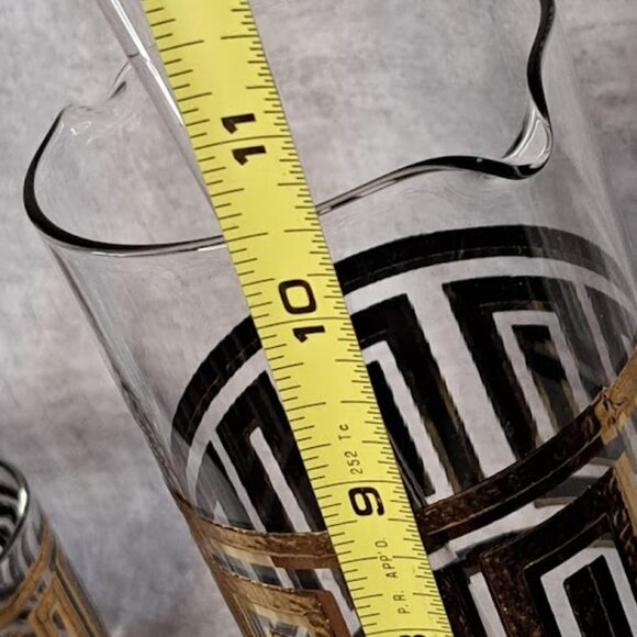 Vintage Culver Greek Key Barware Set - Picture 4 of 5